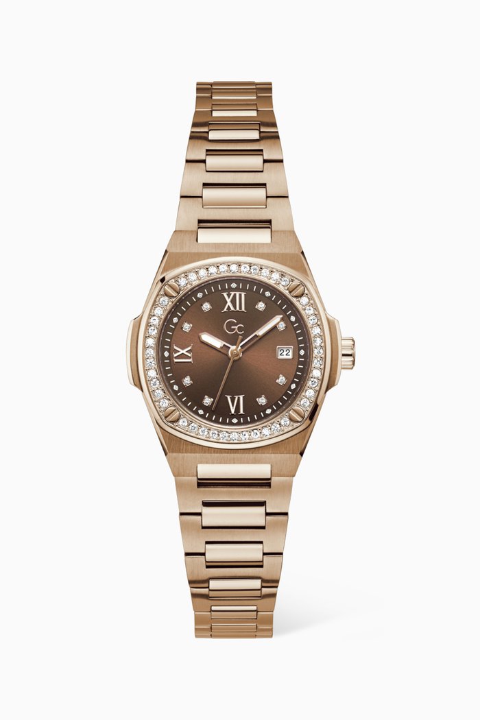 

Coussin Shape Quartz Watch, 30mm, Brown