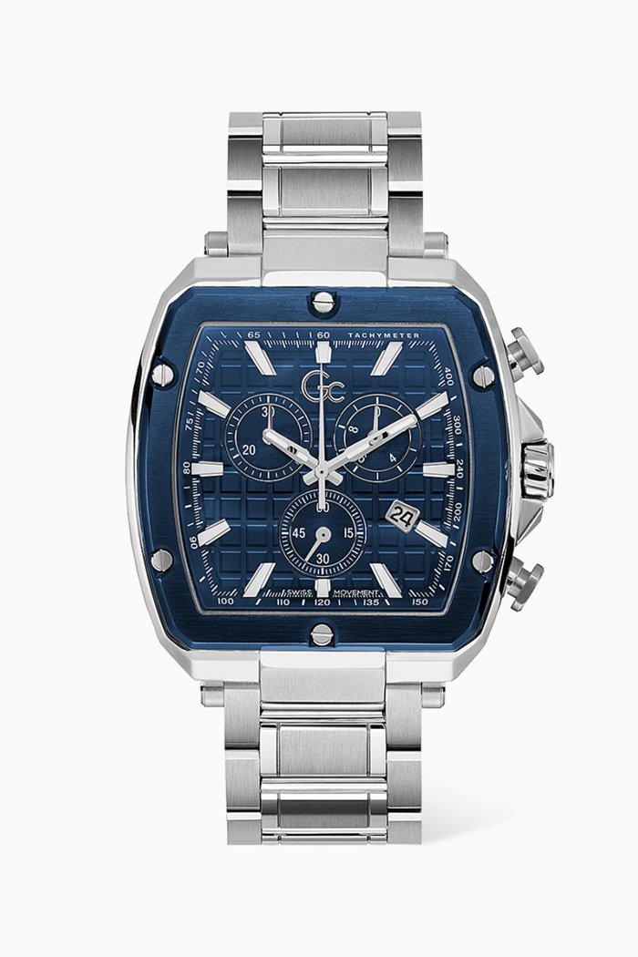 

Spirit Tonneau Chrono Stainless Steel Watch, 44mm, Blue