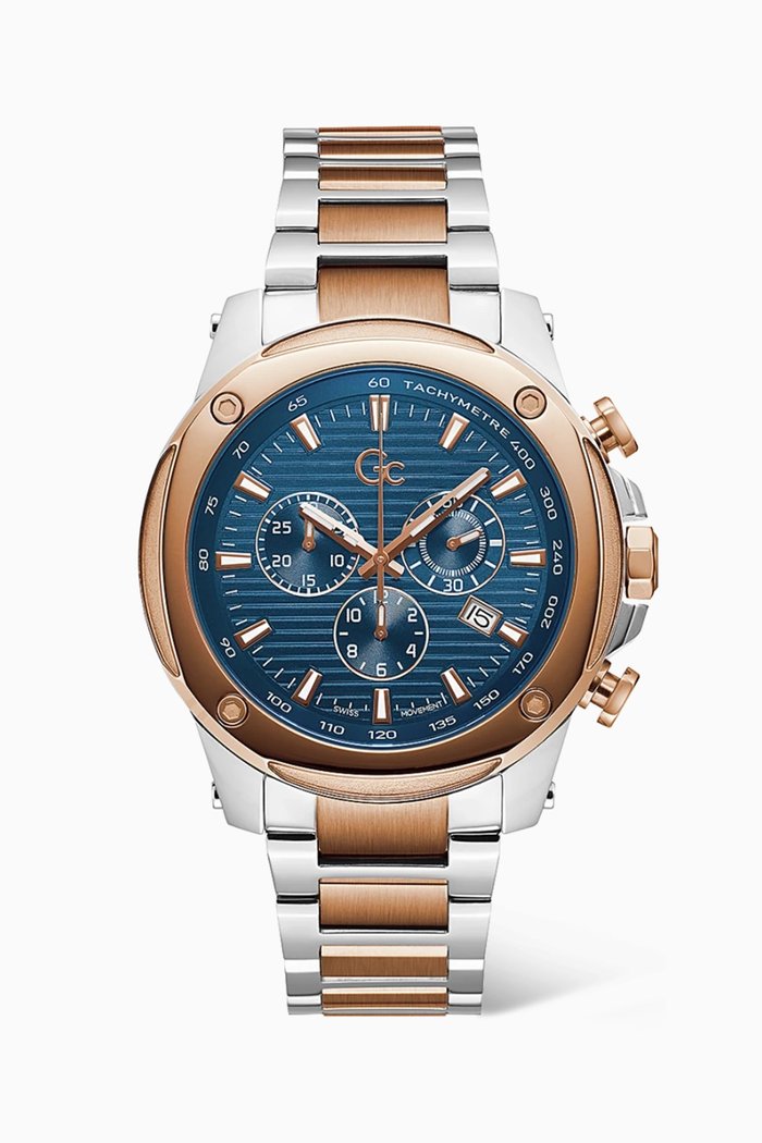 

Brave Chrono Stainless Steel Watch, 45mm, Blue