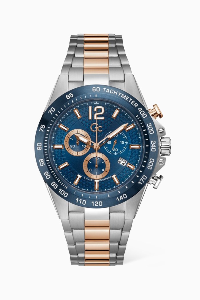 

Audacious Chrono Watch, 44mm, Blue
