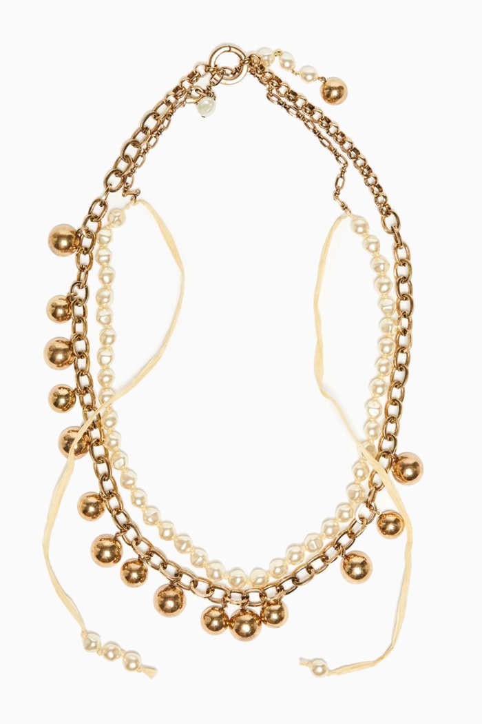

Savona Two-strand Necklace in Metal, White