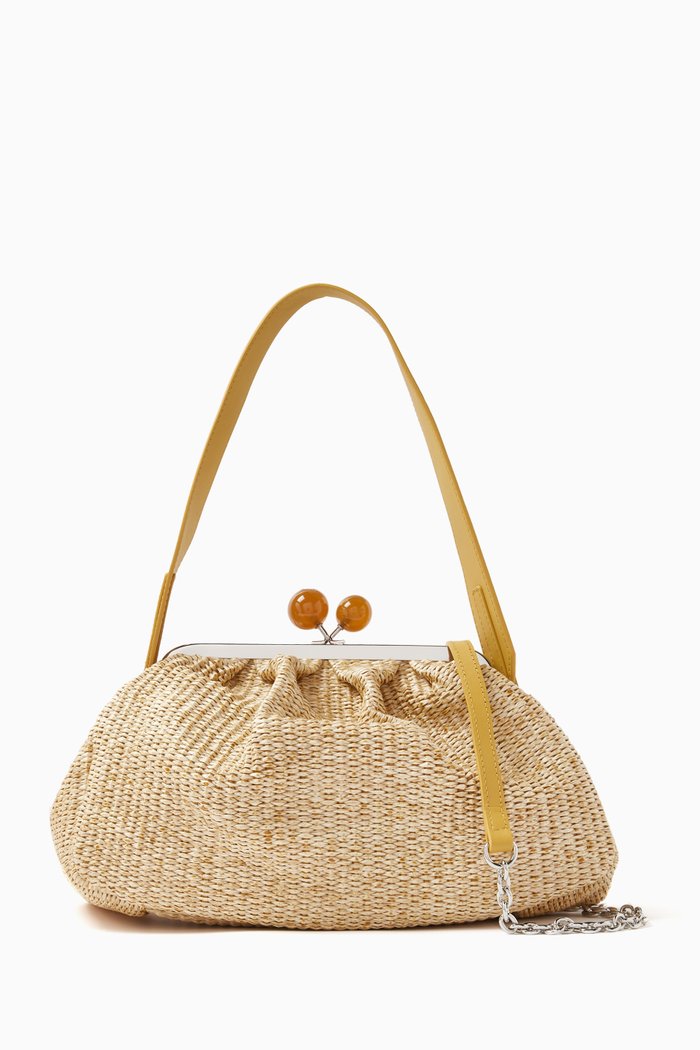 

Fortuna Pasticcino Bag in Raffia, Neutral