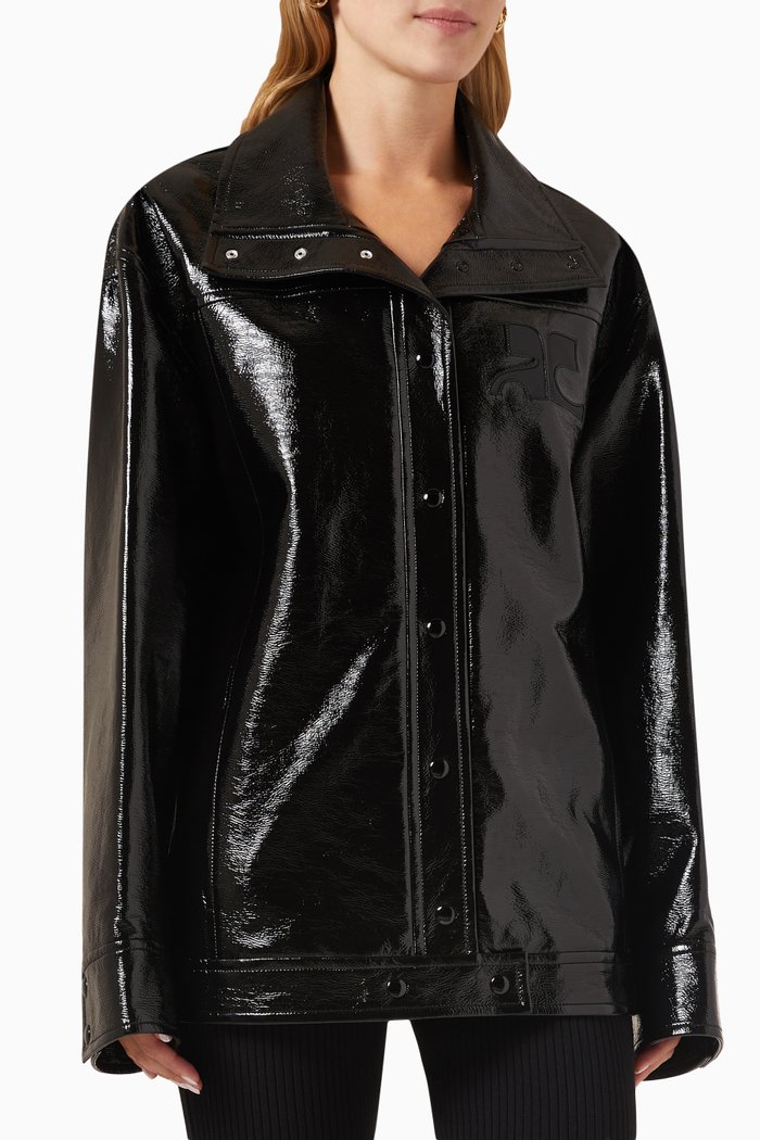 

Iconic Vinyl Jacket, Black