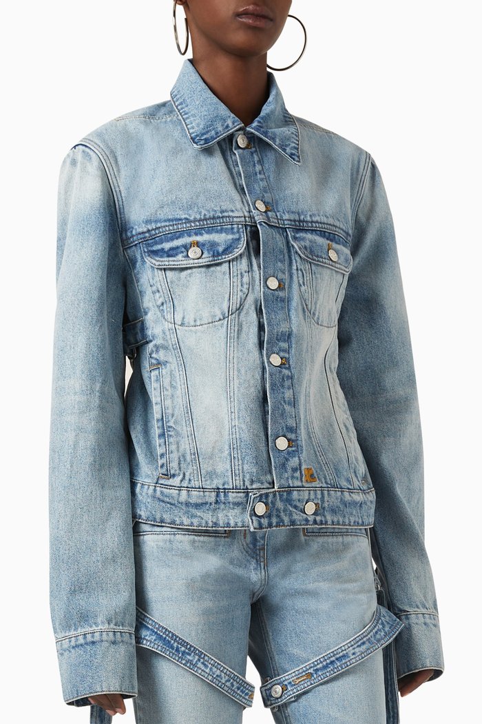 

Bi-styling Jacket in Denim, Blue