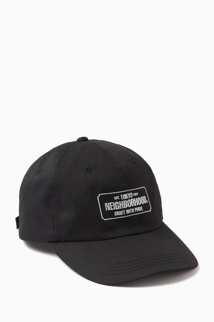 

Embroidered Dad Cap in Cotton, Black