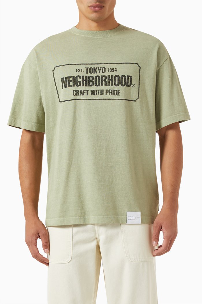 

Sulfur-dyed T-shirt in Cotton Jersey, Neutral