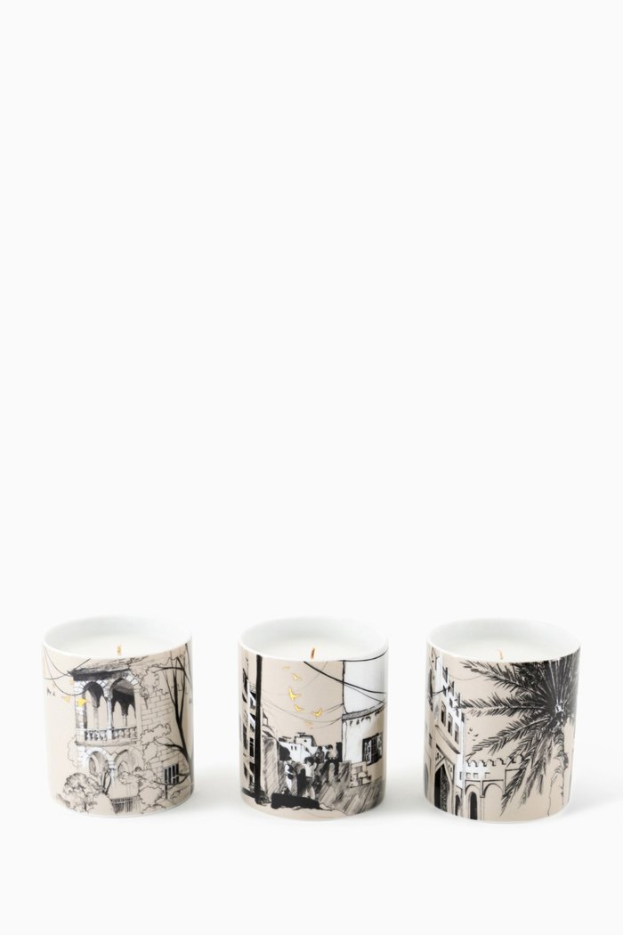 

x Randa Haddadin Naseem Candle Trio, 150g, Multicolour