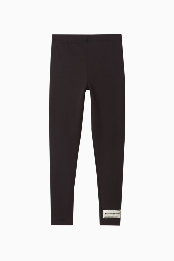 Logo Leggings in Recycled Softskin100©, Black