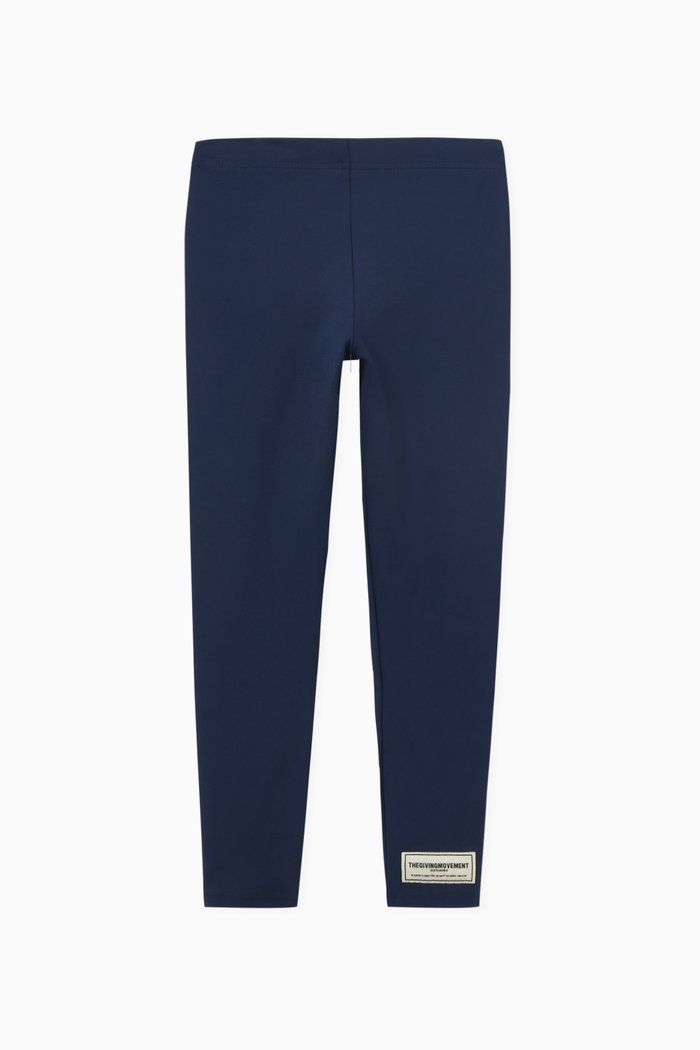 

Logo Leggings in Recycled Softskin100©, Blue
