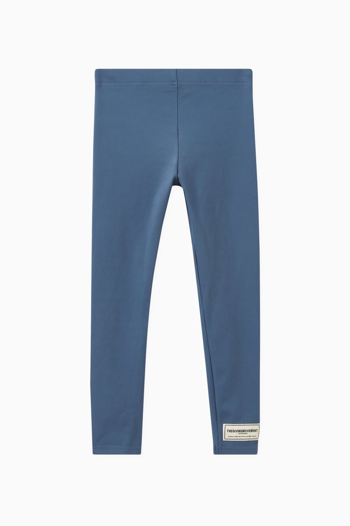 

Logo Leggings in Recycled Softskin100©, Blue