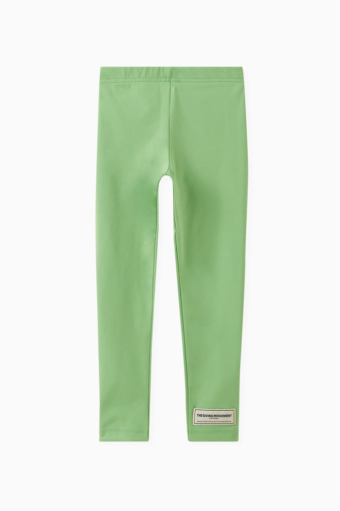 Logo Leggings in Recycled Softskin100©, Green