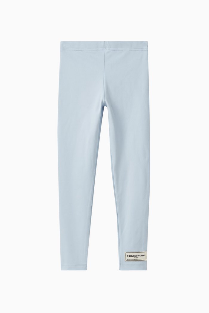 

Logo Leggings in Recycled Softskin100©, Blue