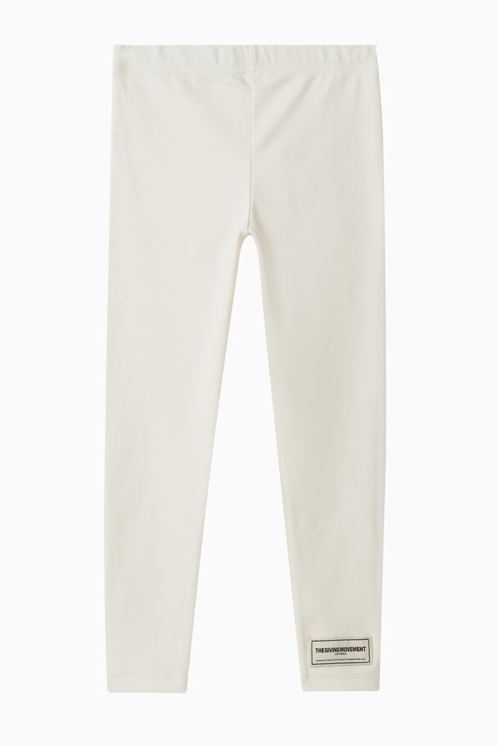 

Logo Leggings in Recycled Softskin100©, Neutral