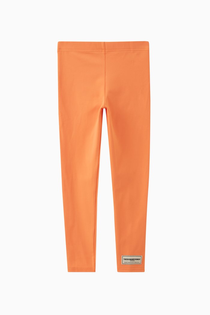 

Logo Leggings in Recycled Softskin100©, Orange