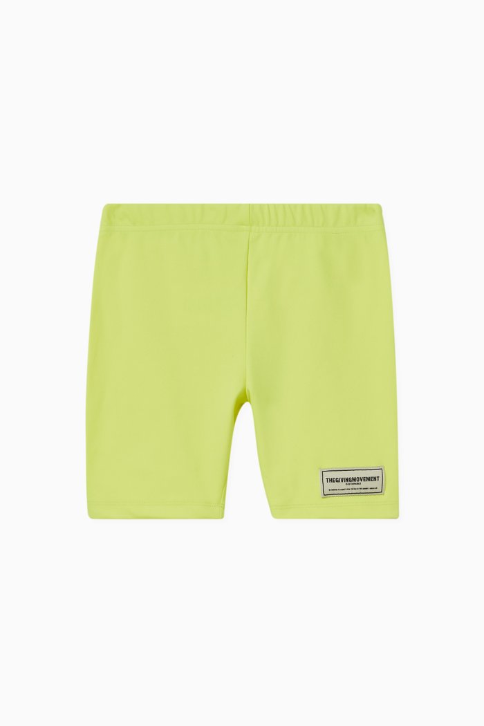 

Logo Biker Shorts in Recycled Softskin100©, Green