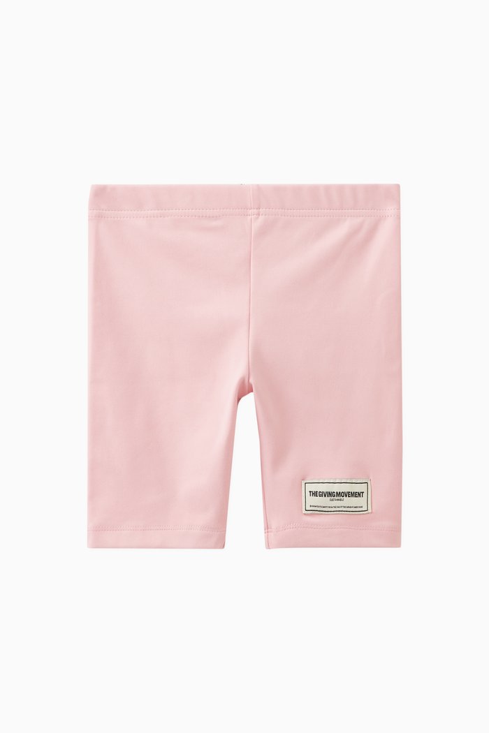 Logo Biker Shorts in Recycled Softskin100©, Pink