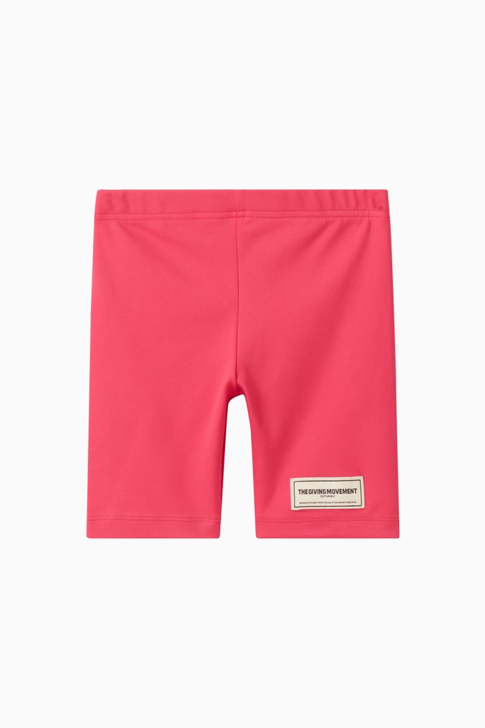 

Logo Biker Shorts in Recycled Softskin100©, Pink