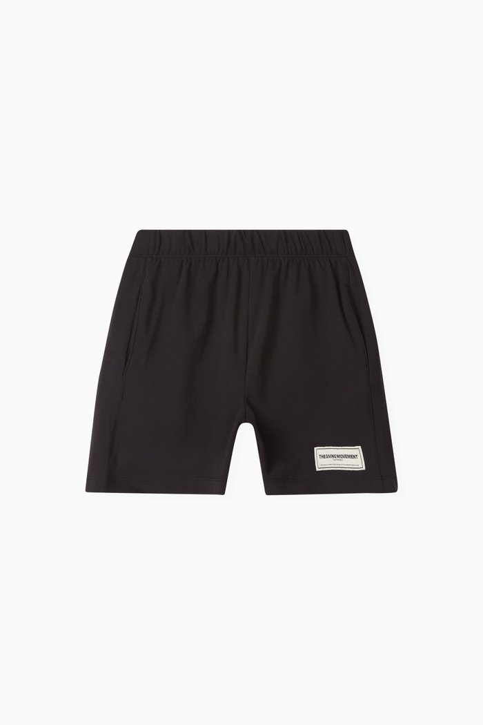 

Logo Shorts in Light Softskin100©, Black