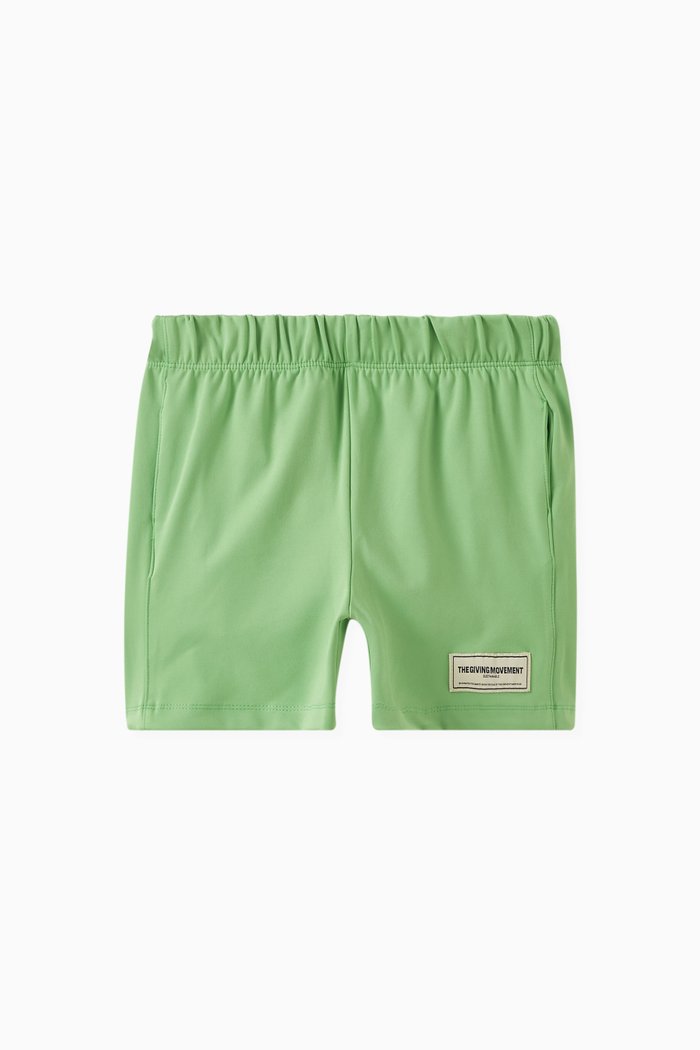 

Logo Shorts in Light Softskin100©, Green