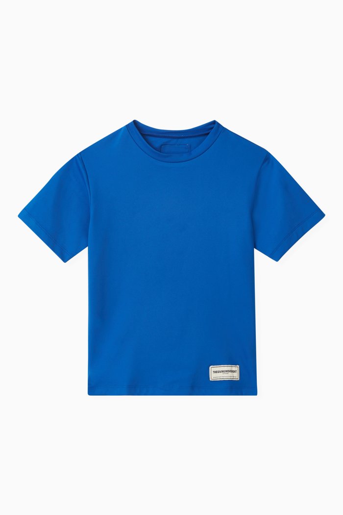 

Logo T-shirt in Recycled Softskin100©, Blue