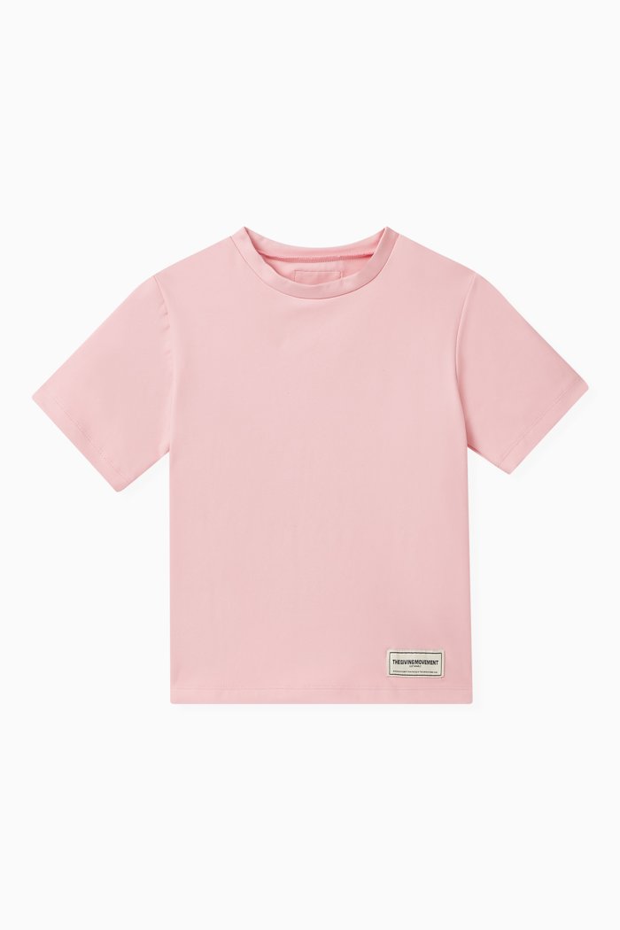 

Logo T-shirt in Recycled Softskin100©, Pink