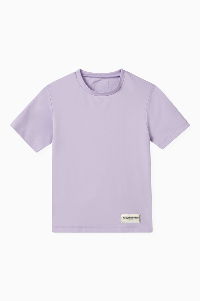 

Logo T-shirt in Recycled Softskin100©, Purple