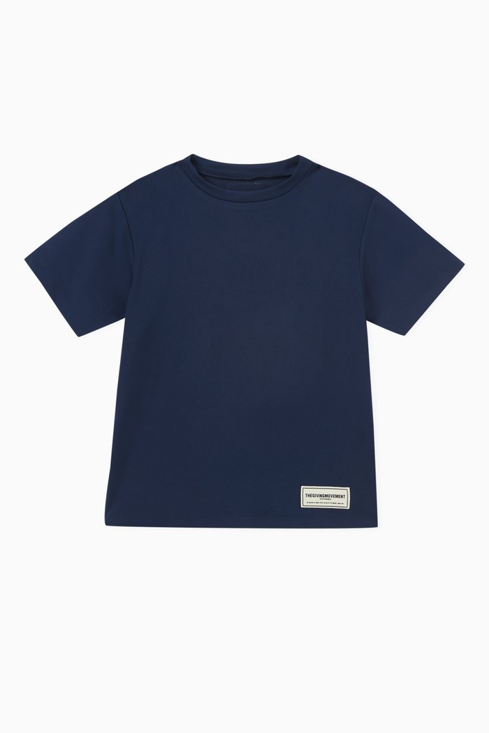 

Logo T-shirt in Recycled Softskin100©, Blue