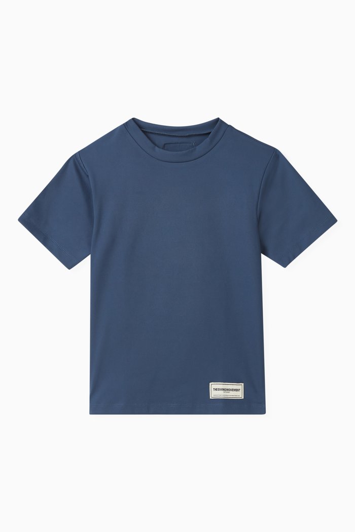 Logo T-shirt in Recycled Softskin100©, Purple