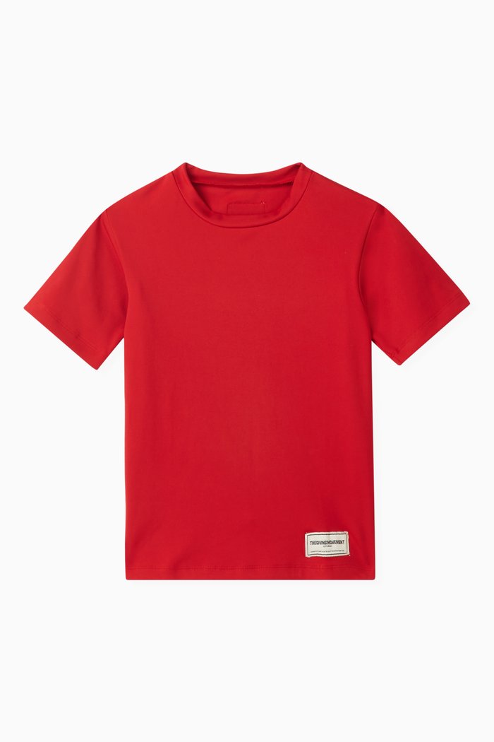 

Logo T-shirt in Recycled Softskin100©, Red