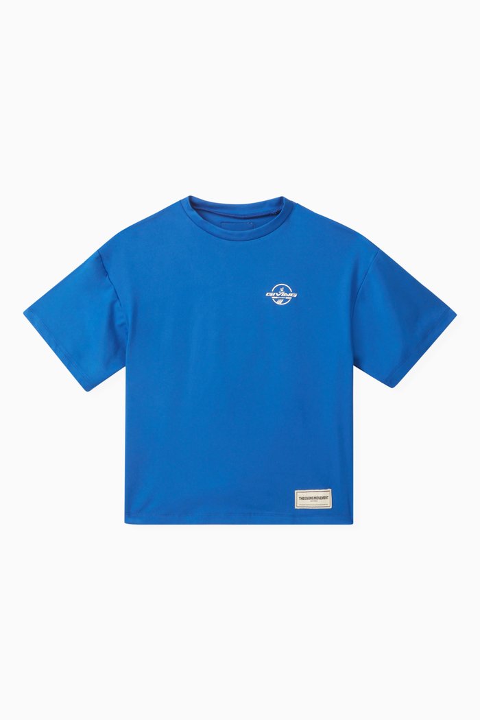 

Logo Oversized T-shirt in Recycled Softskin100©, Blue