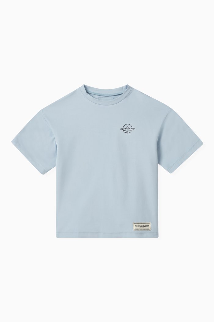 

Logo Oversized T-shirt in Recycled Softskin100©, Blue