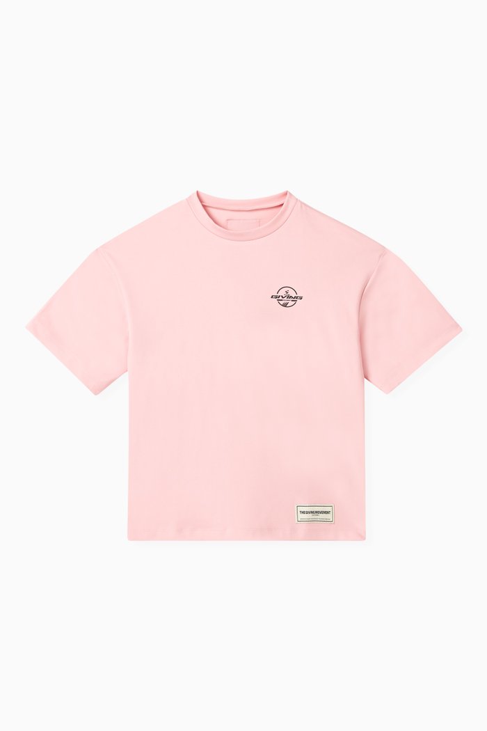 

Logo Oversized T-shirt in Recycled Softskin100©, Pink