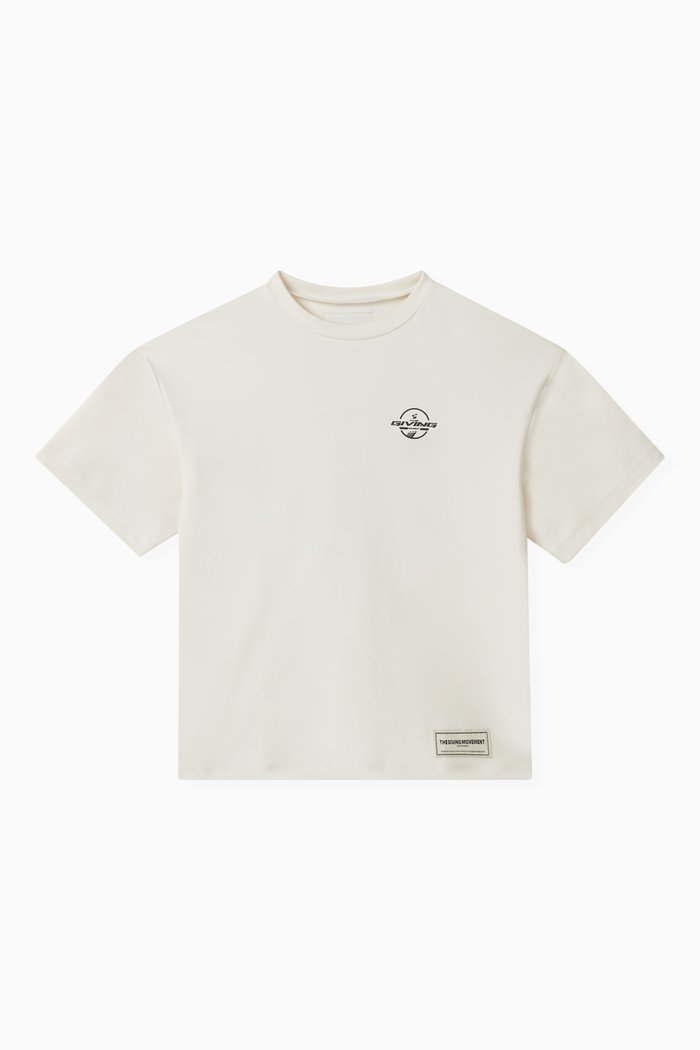 

Logo Oversized T-shirt in Recycled Softskin100©, Neutral