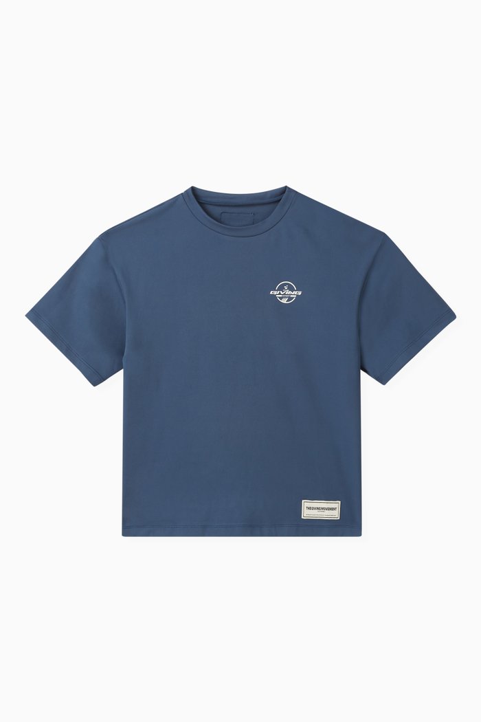 

Logo Oversized T-shirt in Recycled Softskin100©, Blue