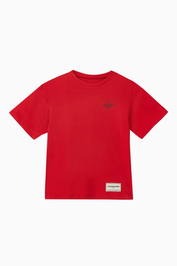 

Logo Oversized T-shirt in Recycled Softskin100©, Red