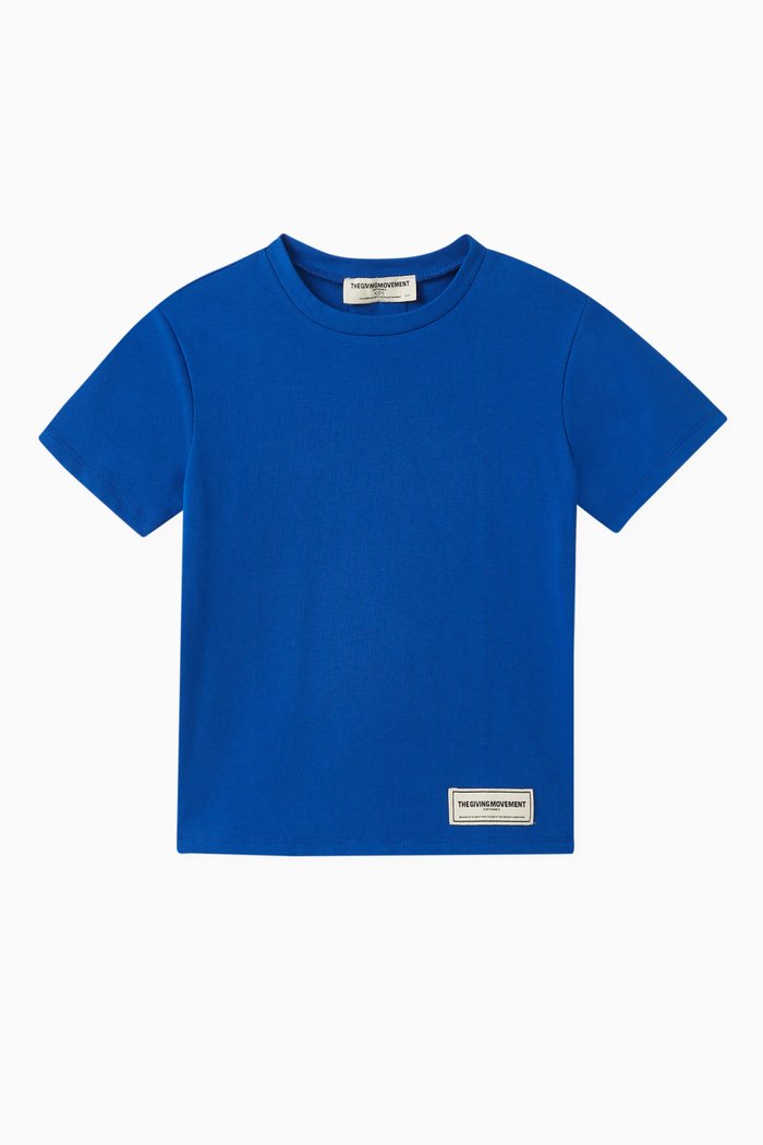 

Logo T-shirt in Organic Cotton Jersey, Blue