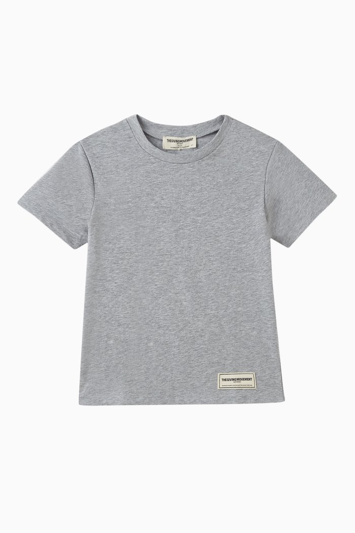

Logo T-shirt in Organic Cotton Jersey, Grey