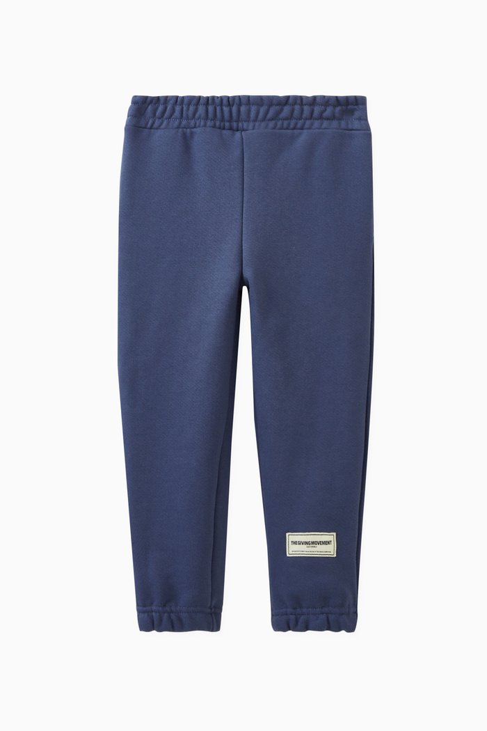 

Logo-patch Sweatpants in Organic Cotton-blend, Purple