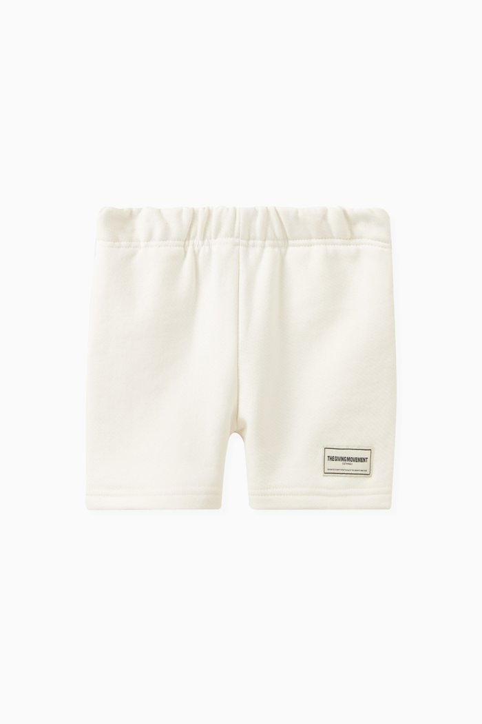 

Logo Lounge Shorts in Organic Cotton-blend, Neutral