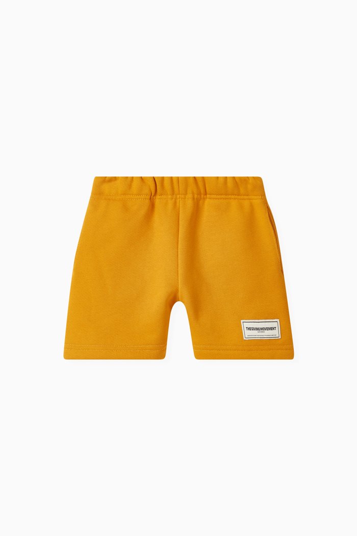 

Logo Lounge Shorts in Organic Cotton-blend, Orange