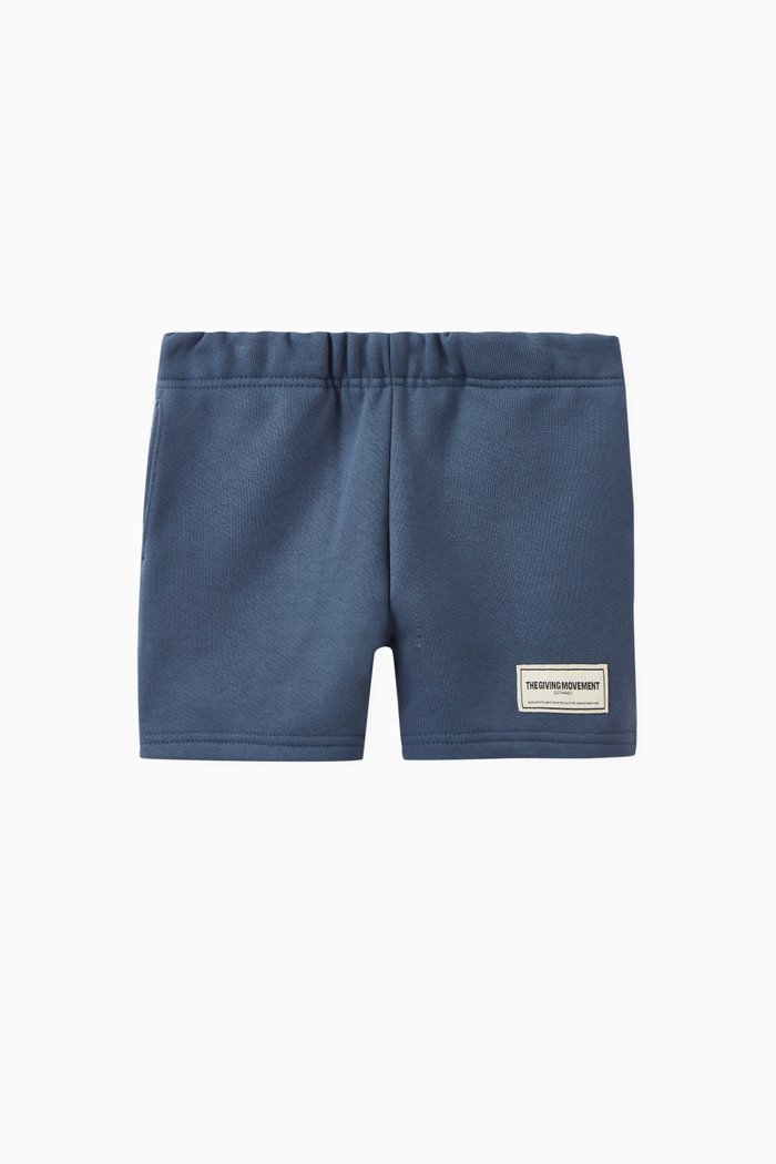 

Logo Lounge Shorts in Organic Cotton-blend, Purple