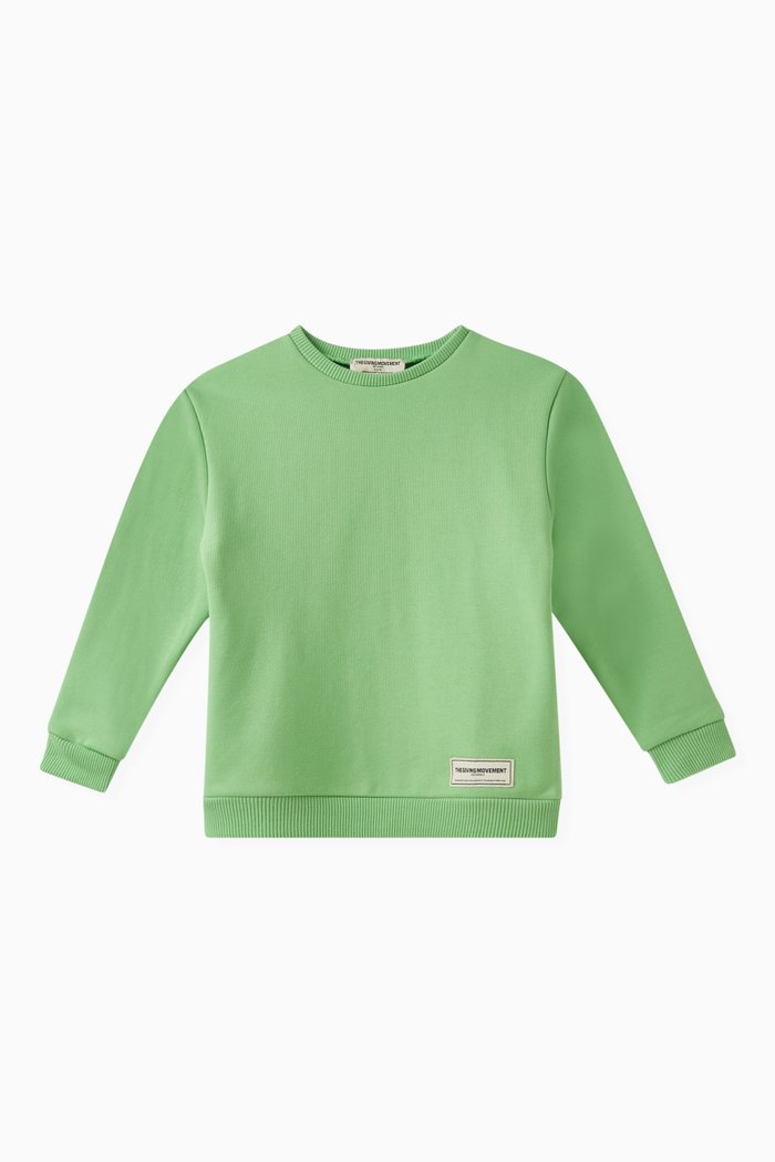 

Logo Sweatshirt in Organic Cotton-blend, Green