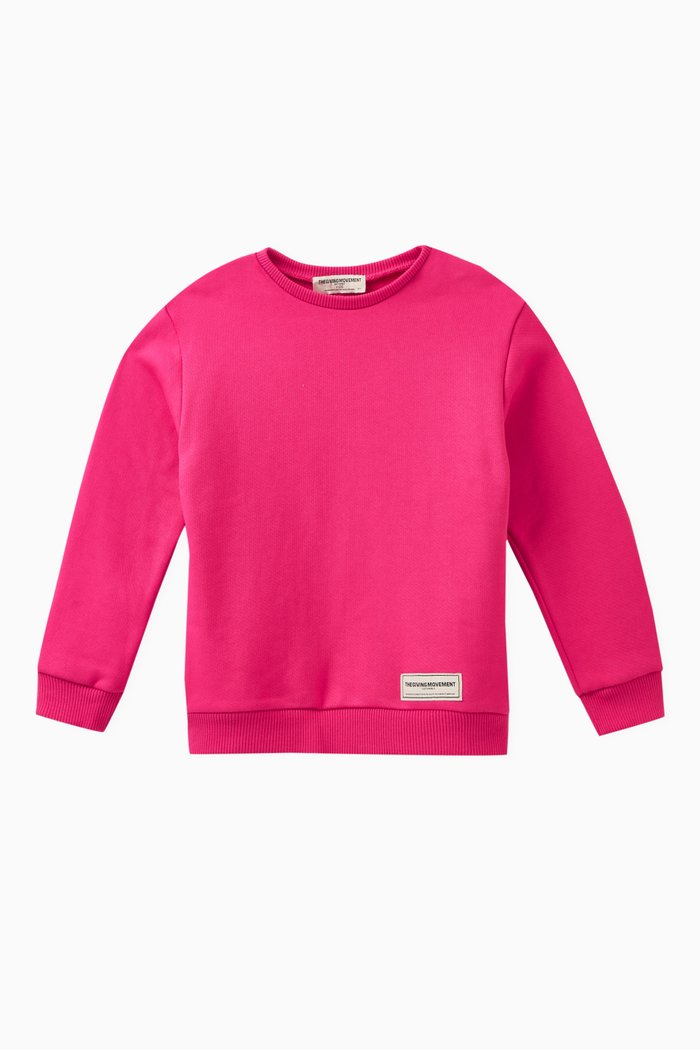 

Logo Sweatshirt in Organic Cotton-blend, Pink