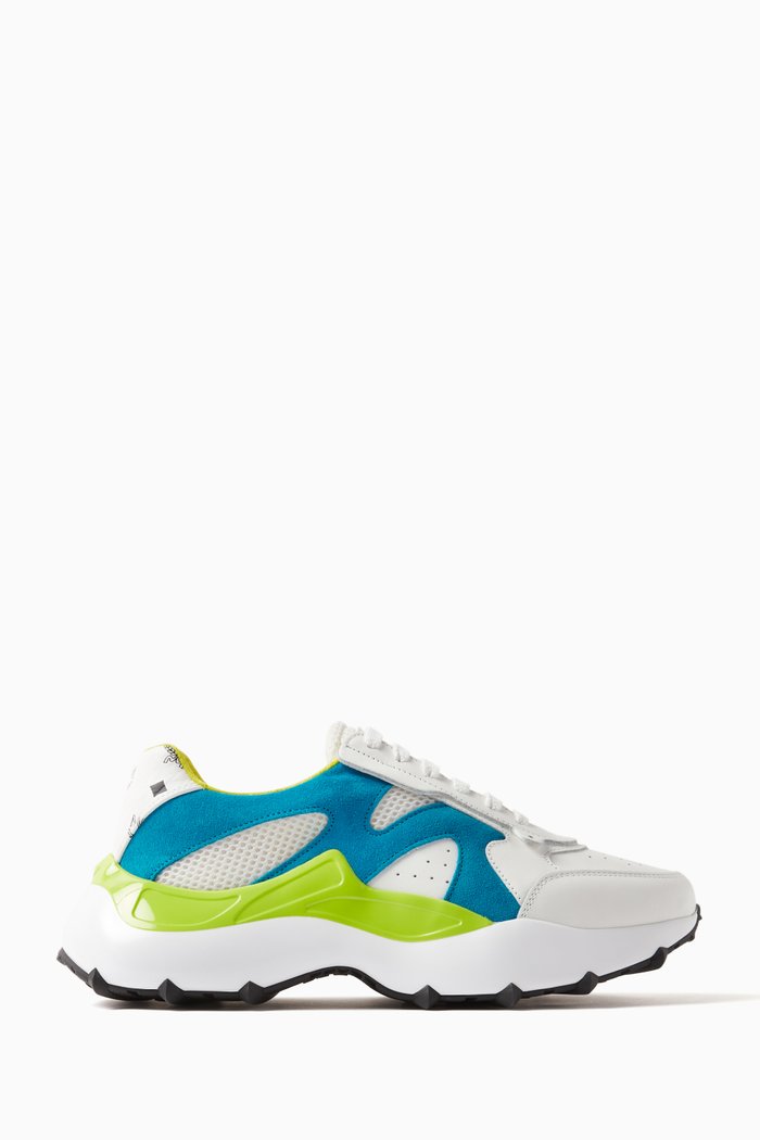 

Meta Ocean Skystream Sneakers in Leather, Multicolour