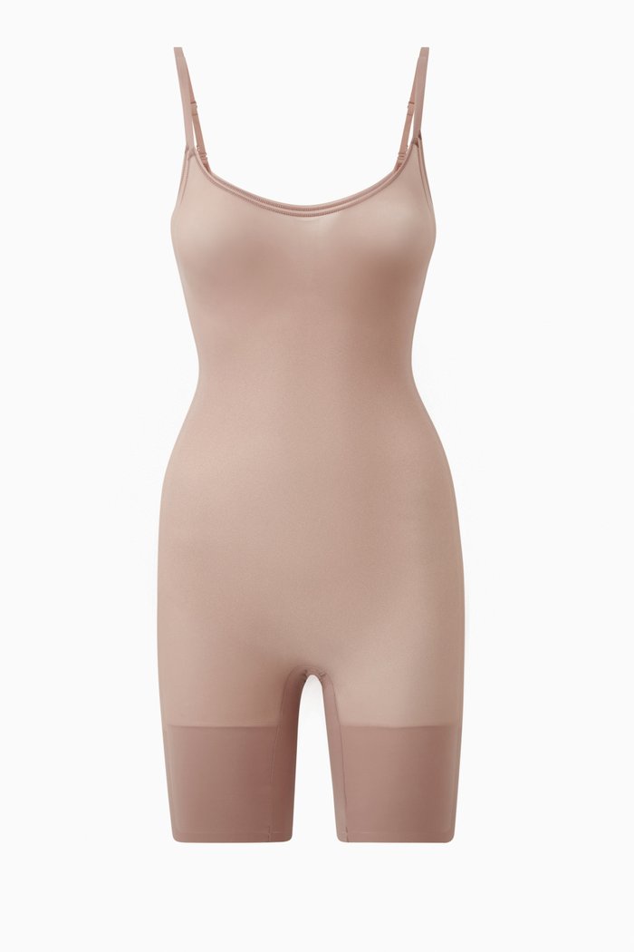 

Everyday Sculpt Mid-Thigh Bodysuit, Brown