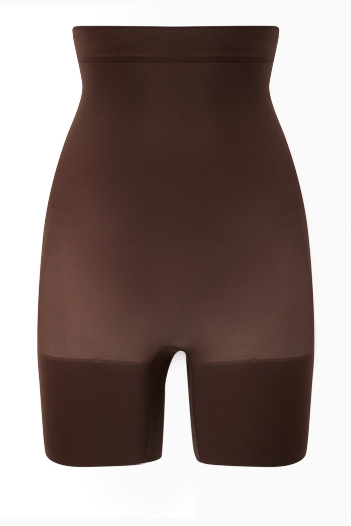 

Everyday Sculpt High-Waisted Mid Thigh Shorts, Brown