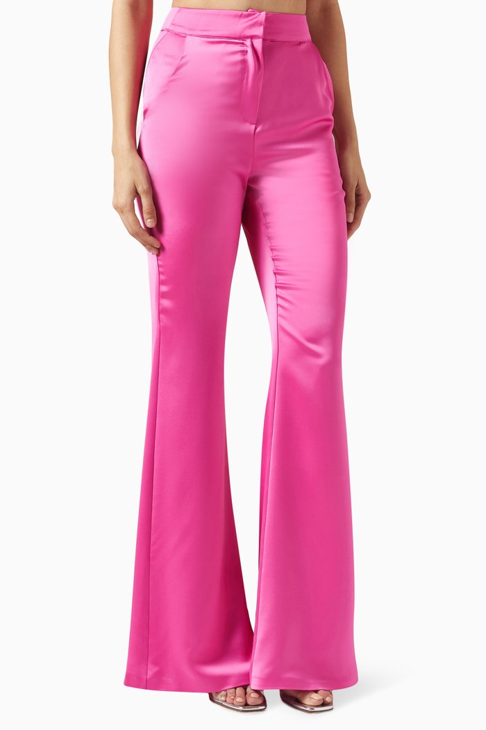 

Wide-leg Pants in Rayon Blend, Pink