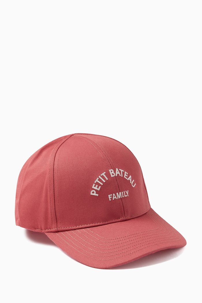 

Embroidered Logo Cap in Cotton, Pink