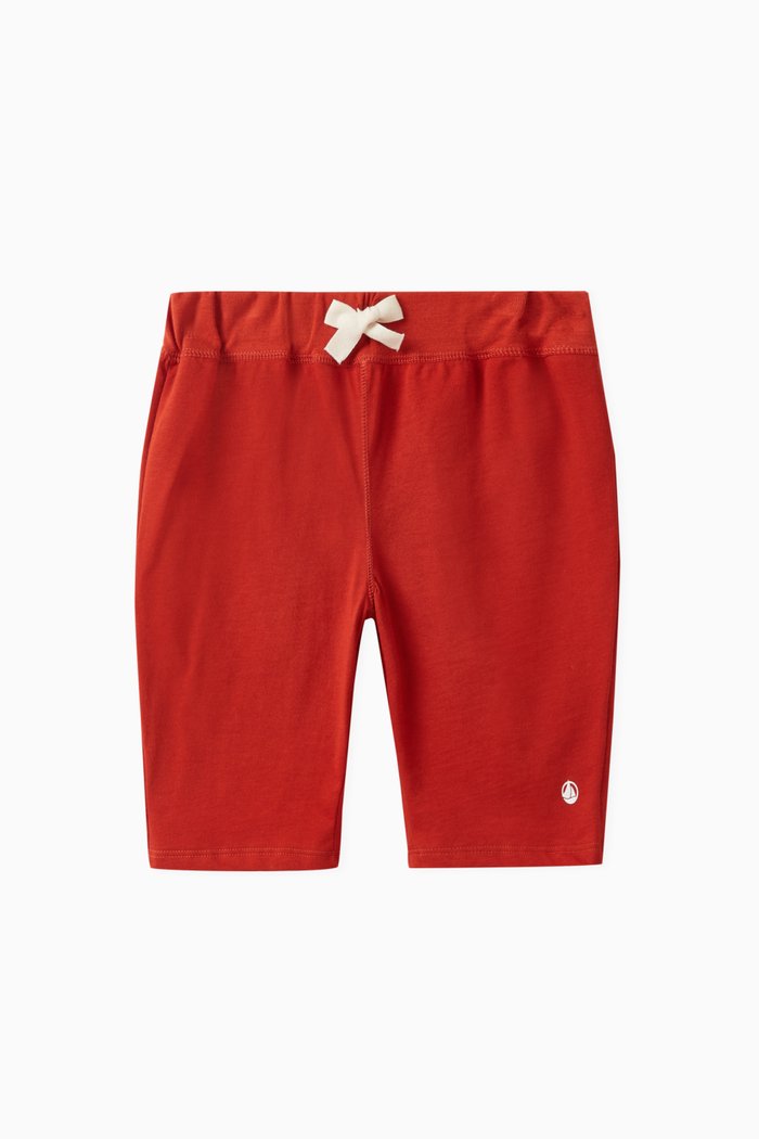 

Logo-print Bermuda Shorts in Cotton, Red