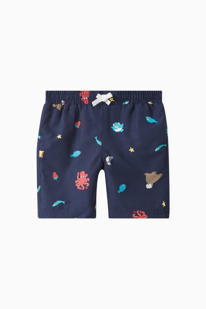 

Printed Swim Shorts in Polyester, Multicolour